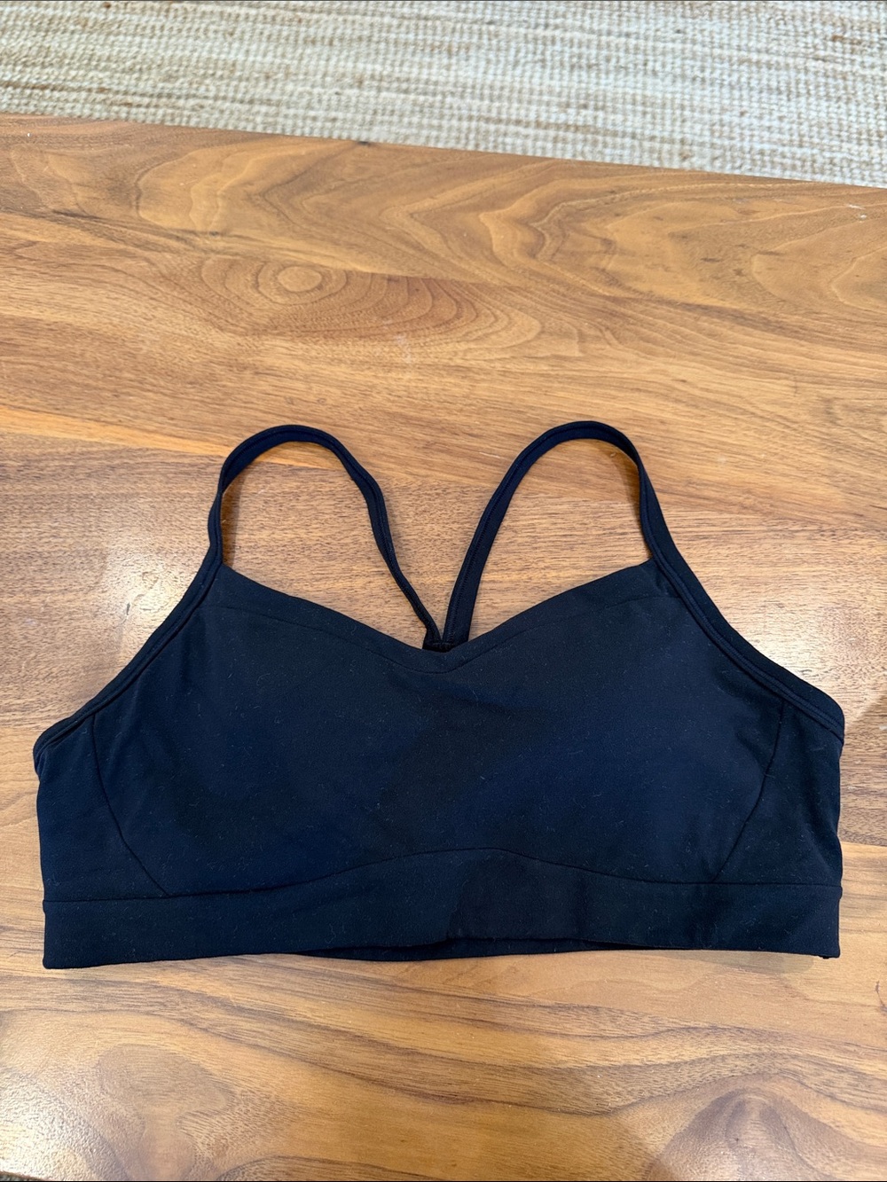 Athleta Black racer back sports bra Comfortable Everyday Support